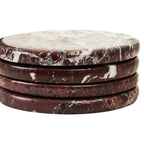 Salmo Set of 4 Red Marble Coasters