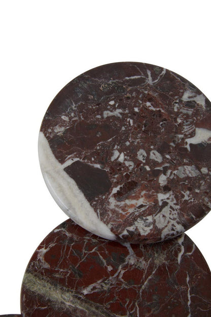 Salmo Set of 4 Red Marble Coasters