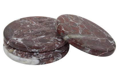 Salmo Set of 4 Red Marble Coasters
