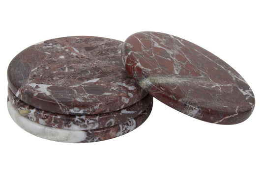 Salmo Set of 4 Red Marble Coasters