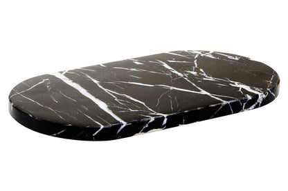 Salmo Oval Black Marble Chopping and Serving Board