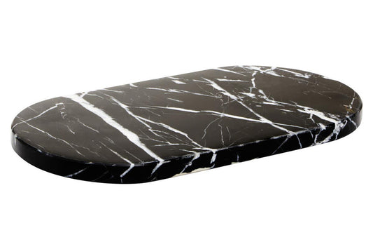 Salmo Oval Black Marble Chopping and Serving Board