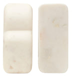 Savio White Marble Set Of Two Bookends