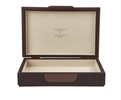Sophie Paterson Large Anthracite Faux Shagreen Box