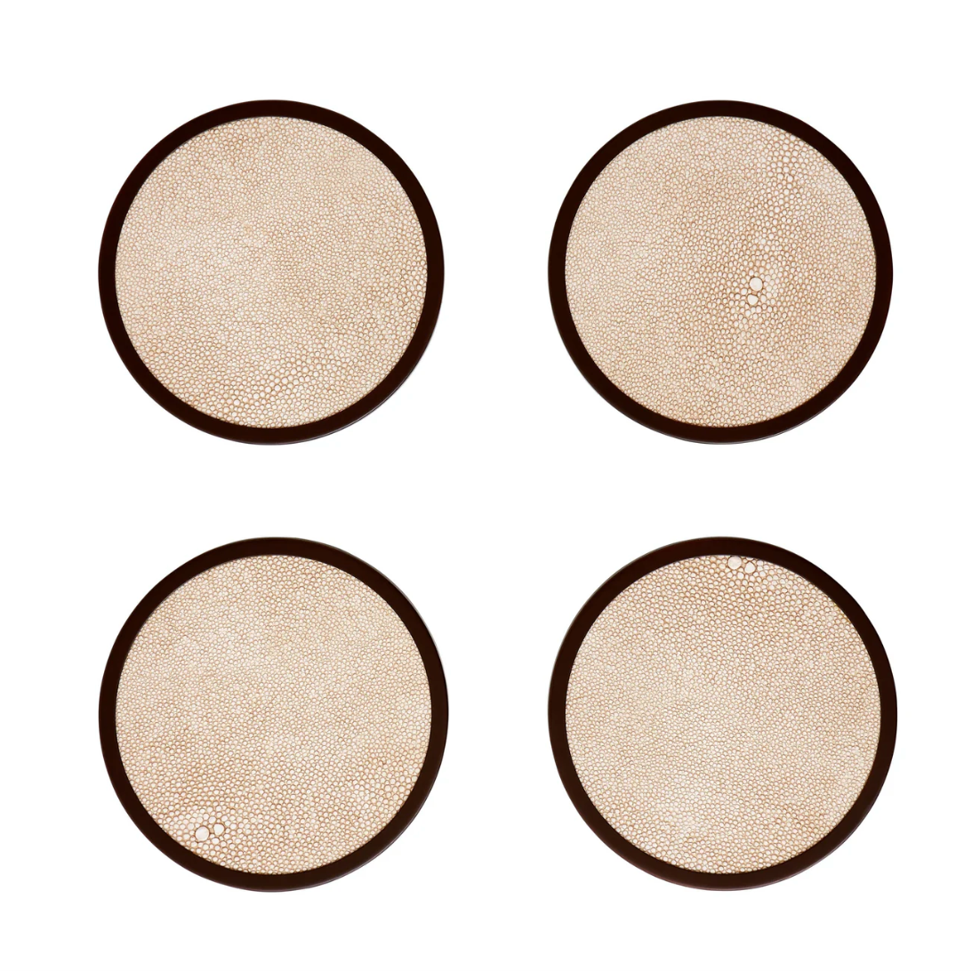 Sophie Paterson Ecru Coasters - Set of 4