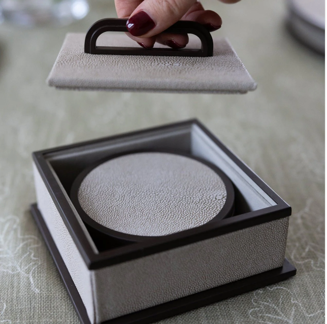 Sophie Paterson Ecru Coasters - Set of 4