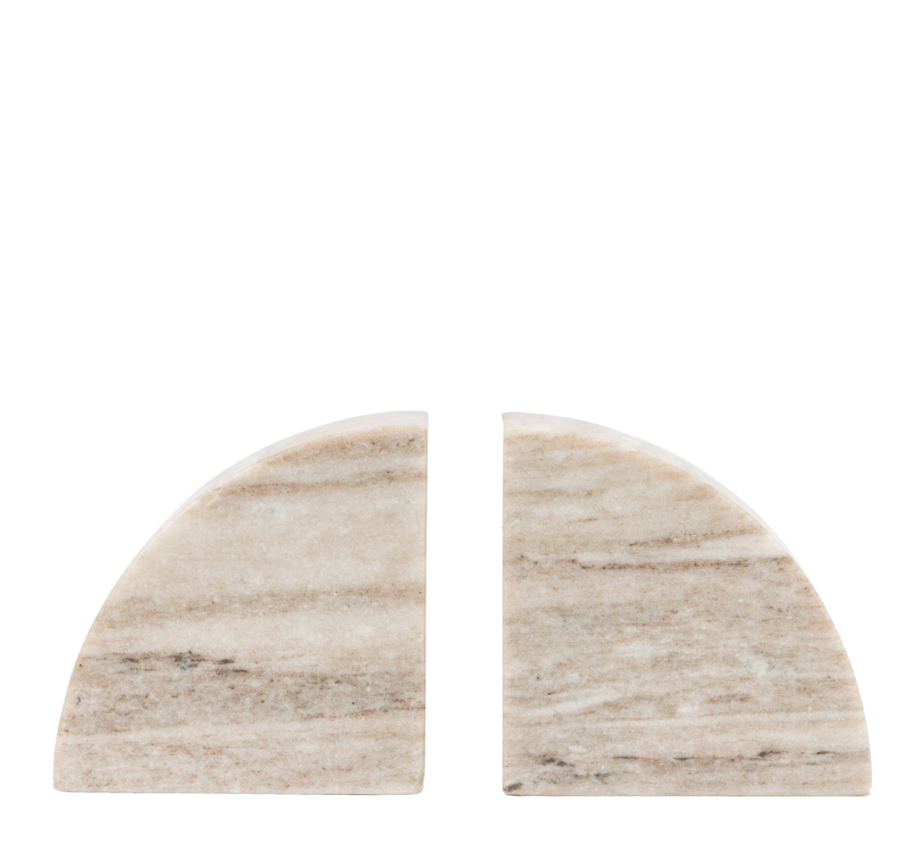 Tamera Marble Set of 2 Bookends Sandstone