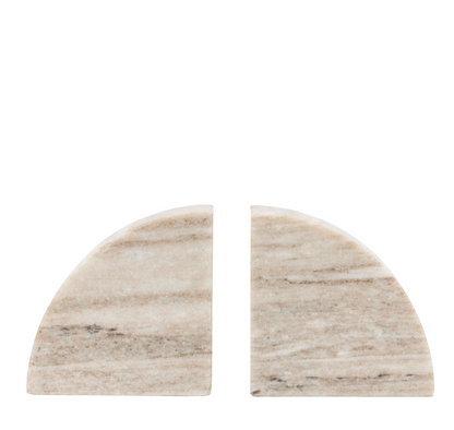 Tamera Marble Set of 2 Bookends Sandstone
