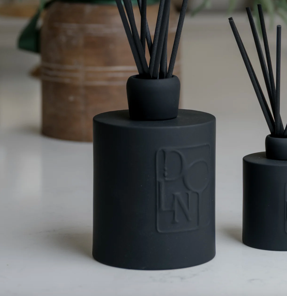 Dolni Extra Large Black Ceramic Rodí Noir Reed Diffuser