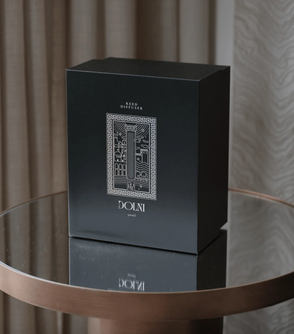 Dolni Large Black Ceramic Rodí Noir 500ml Reed Diffuser