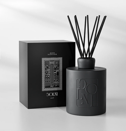 Dolni Large Black Ceramic Rodí Noir 500ml Reed Diffuser