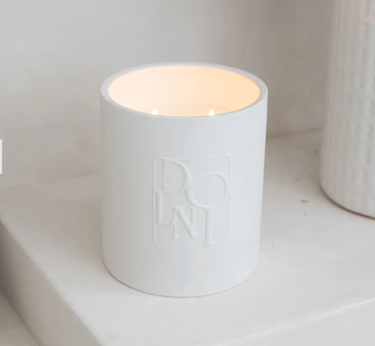 Dolni XL White Ceramic 2200g Amber & Patchouli Candle