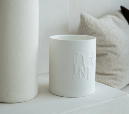 Dolni XL White Ceramic 2200g Amber & Patchouli Candle