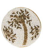 Palm Bead Coasters - Set of 4