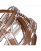 Twisted Brown Glass Knot