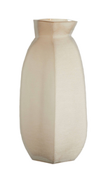 Veliko Light Brown Glass Vase - Tall