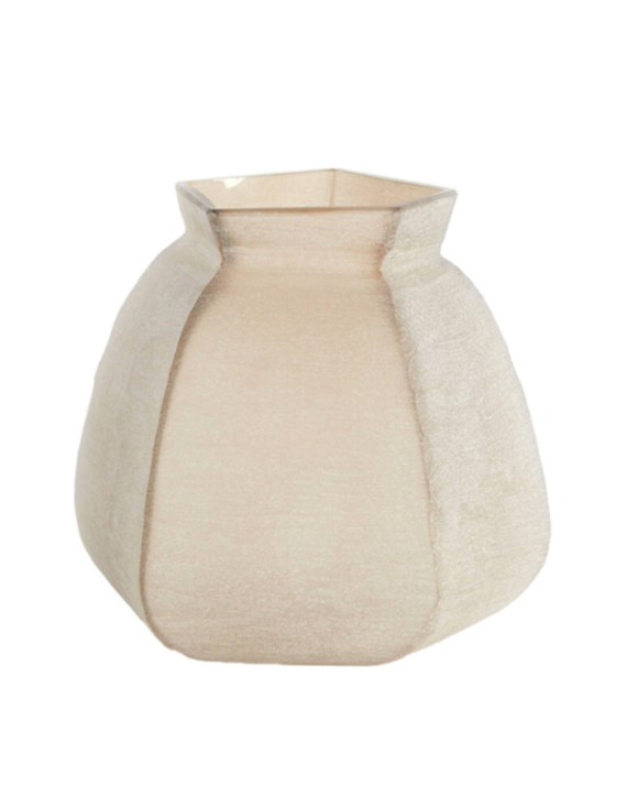 Veliko Light Brown Glass Vase - Small