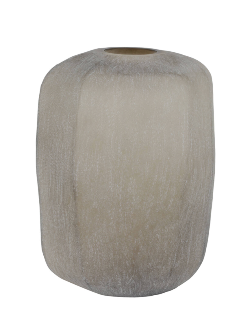Pacengo Glass Light Brown Vase - Large