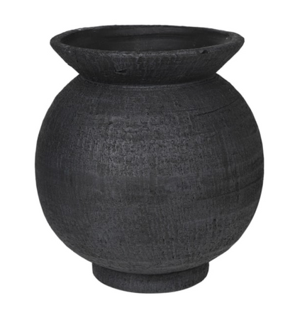 Jet Terracotta Vase