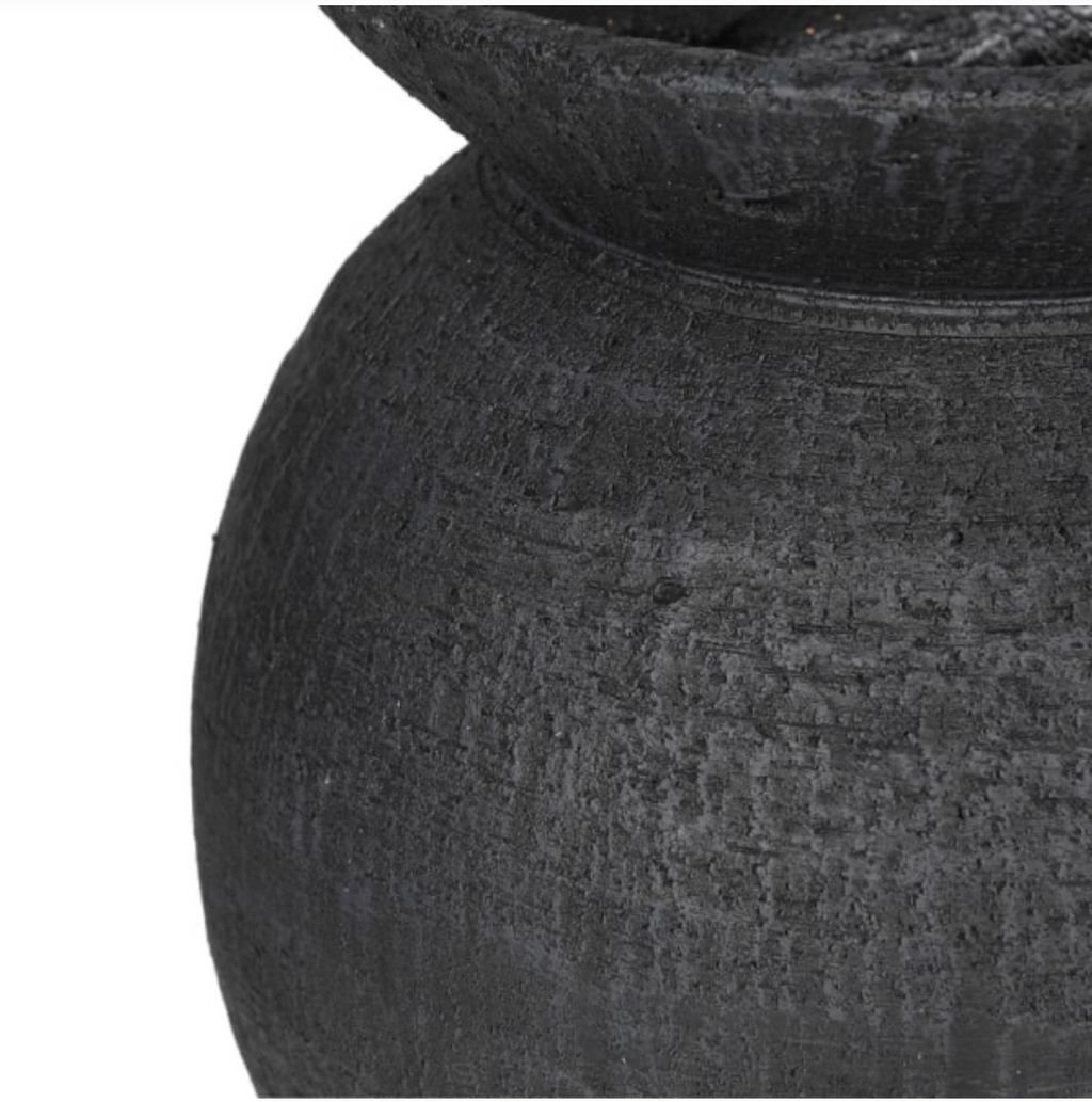 Jet Terracotta Vase