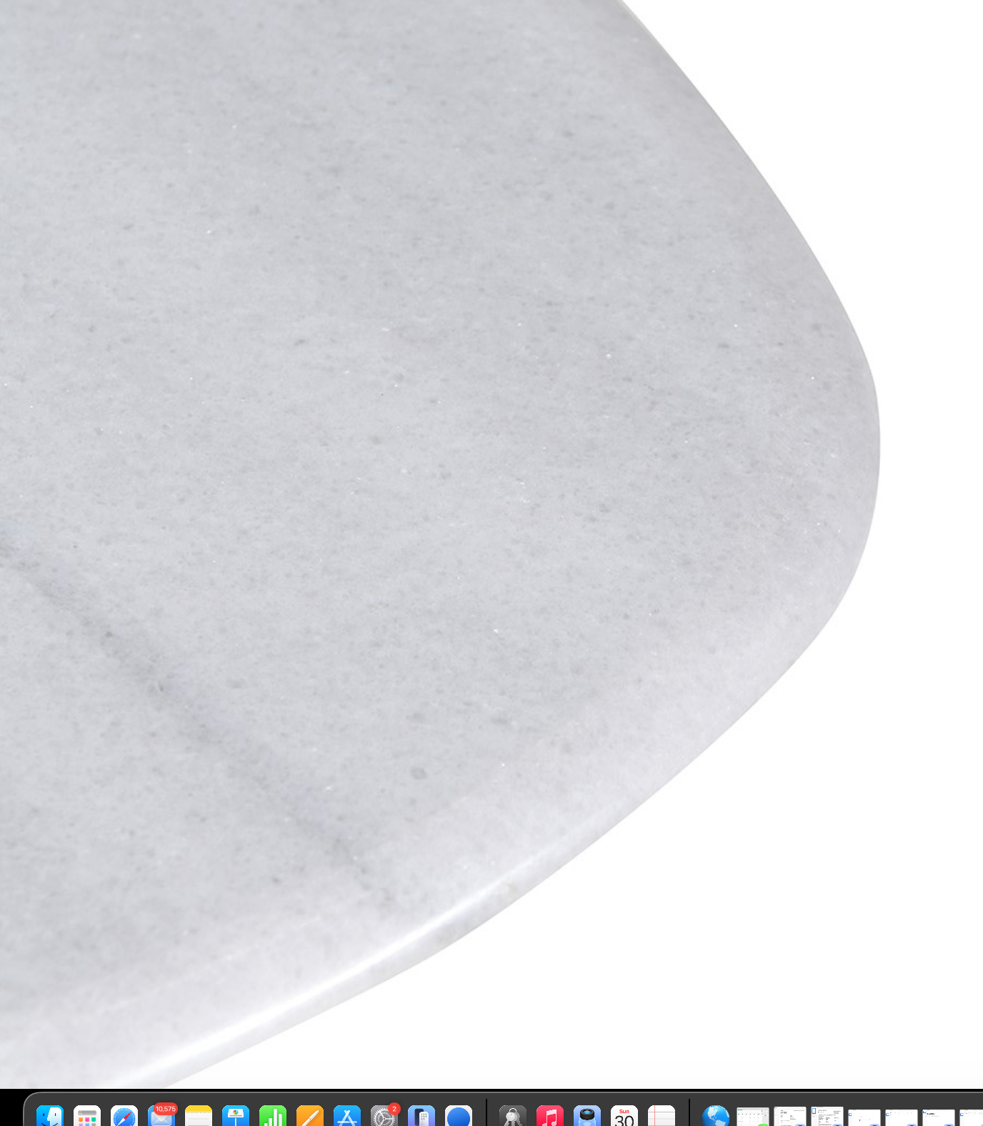 Marble Forged End Table