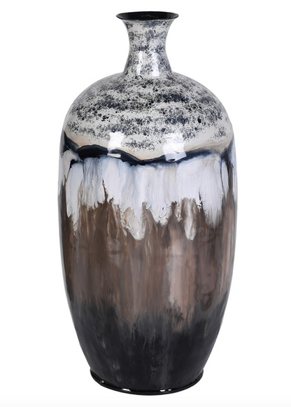 Misty Hue Fluted Vase - Medium