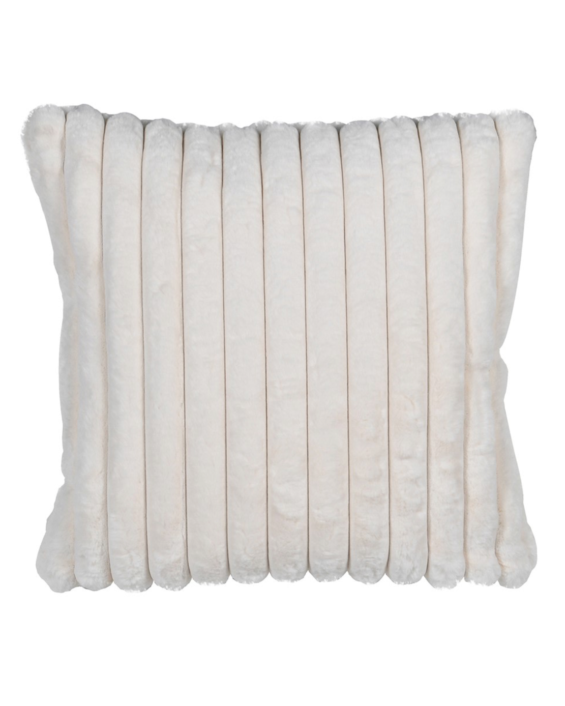 Cream Faux Rabbit Cushion