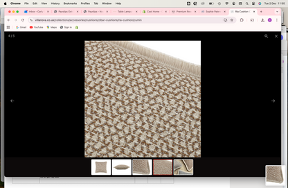 Ria Cushion - Cumin 55cm