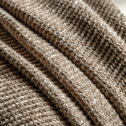Deco Luxe Chunky Chenille Throw - Taupe