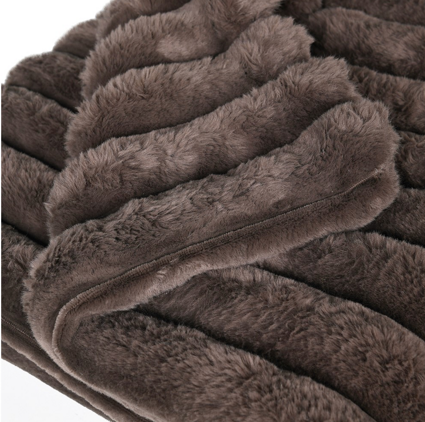 Cocoa Faux Fur Throw