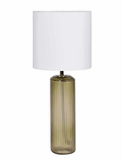 Olive Glass Table Lamp