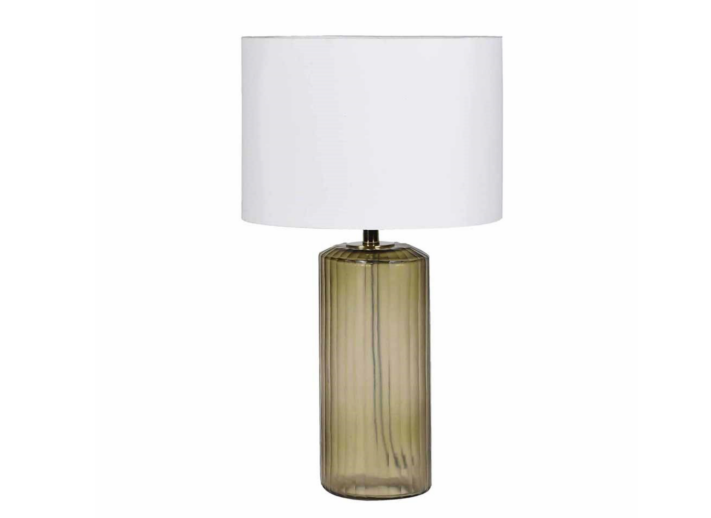 Olive Glass Table Lamp