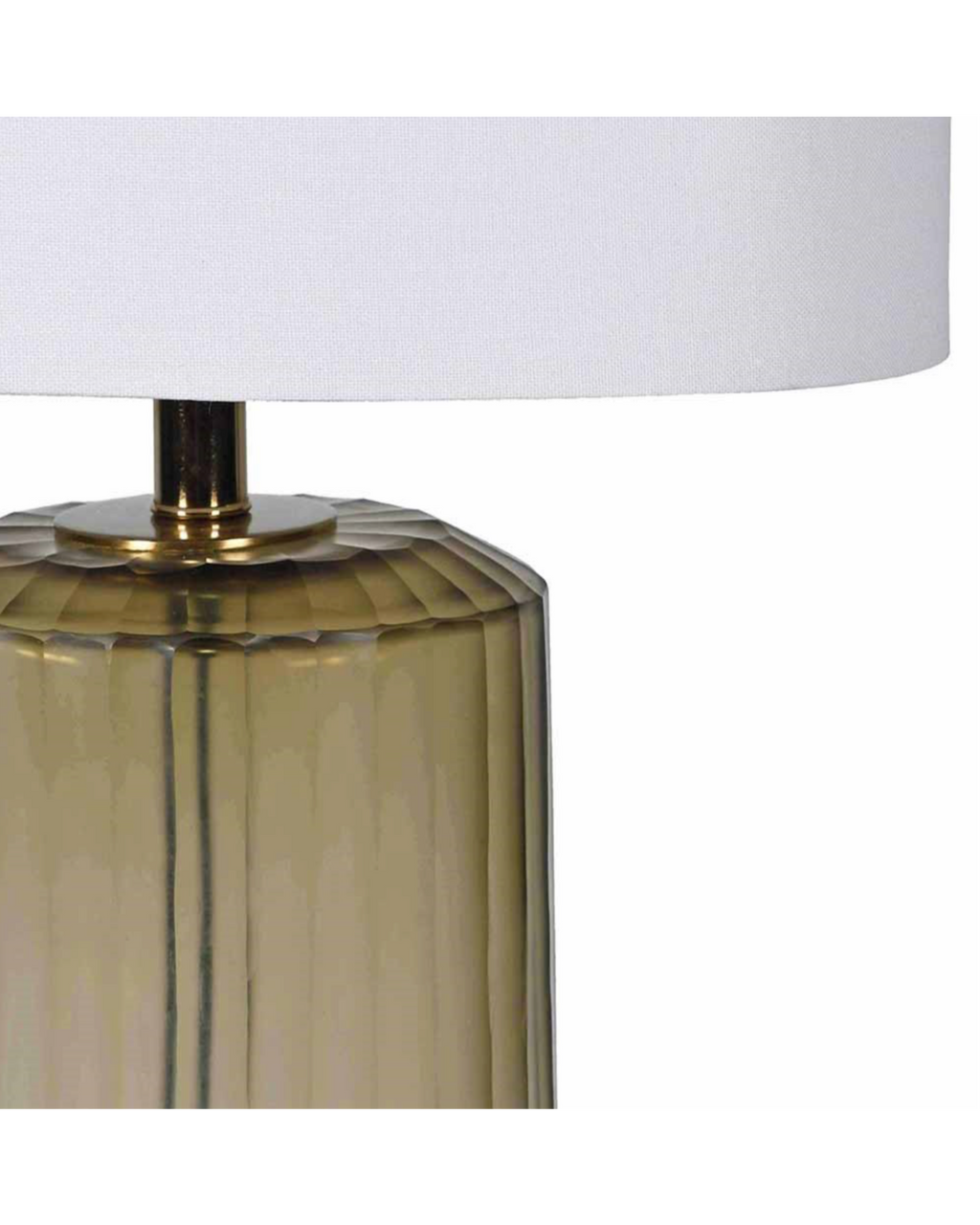 Olive Glass Table Lamp