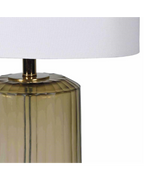 Olive Glass Table Lamp