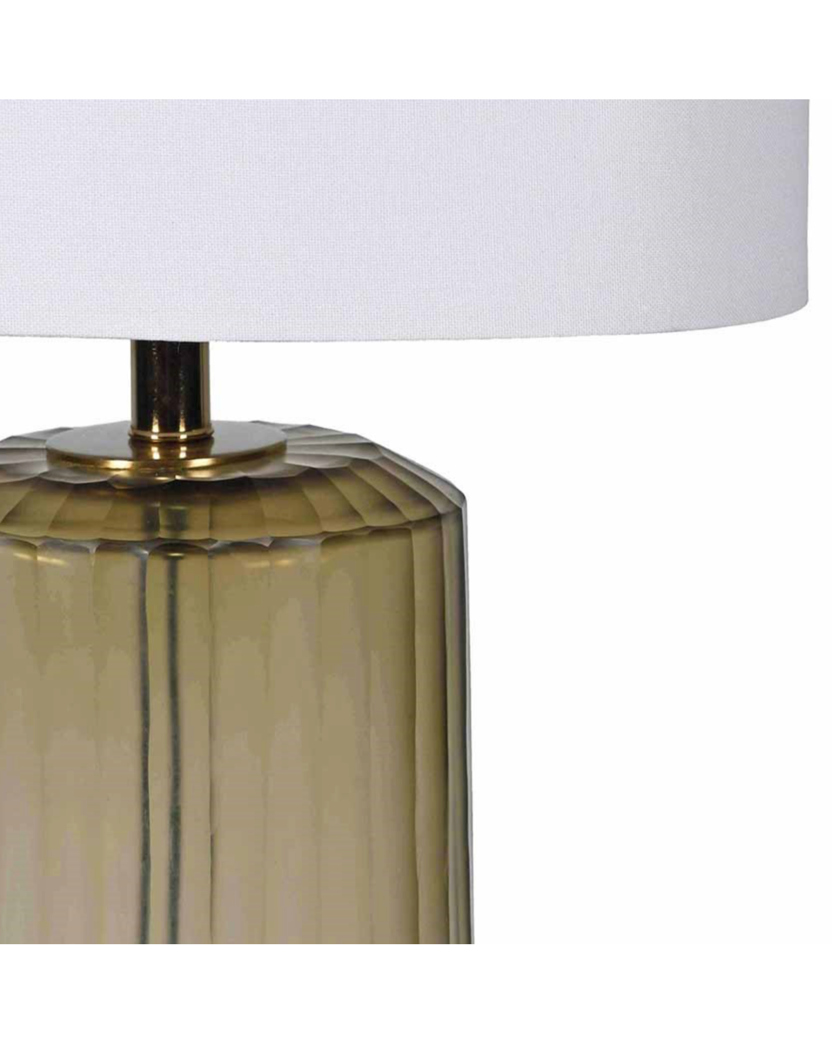 Olive Glass Table Lamp