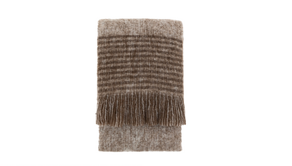 Faux Mohair Fringe Throw