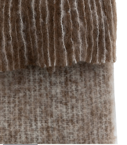 Faux Mohair Fringe Throw