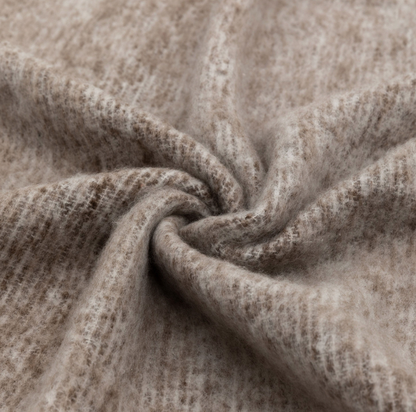 Faux Mohair Fringe Throw