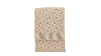 Herringbone Woven Knit Throw