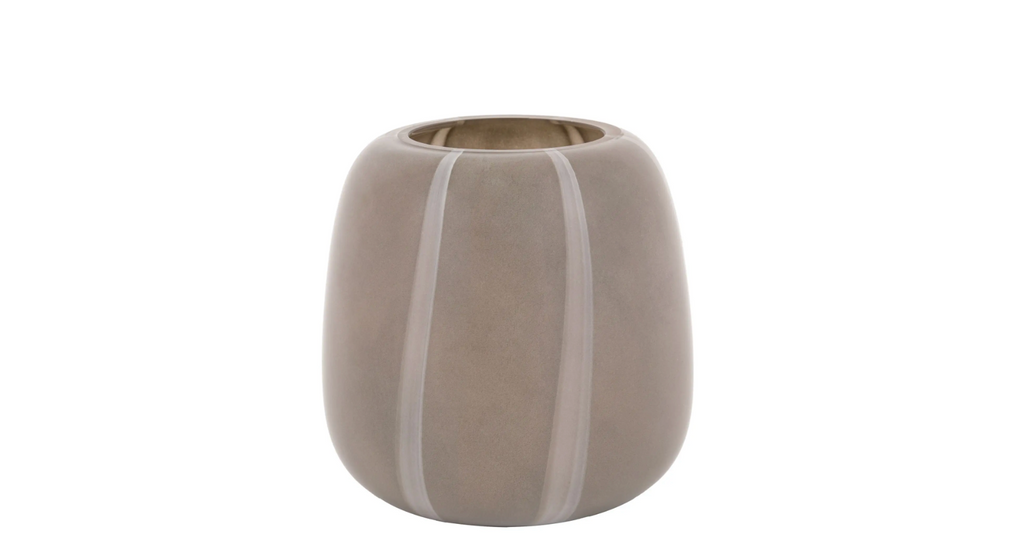 Claro Stripe Glass Vase - Small
