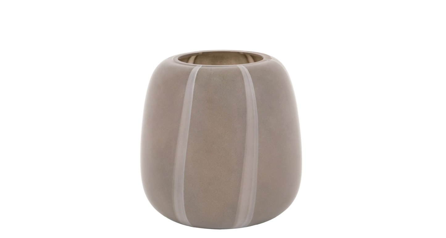Claro Stripe Glass Vase - Small