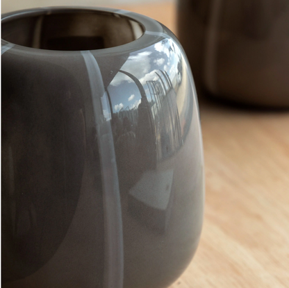 Claro Stripe Glass Vase - Small