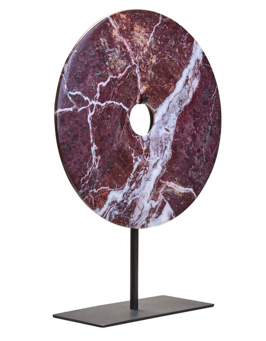 Salmo Medium Red Marble Round Disk