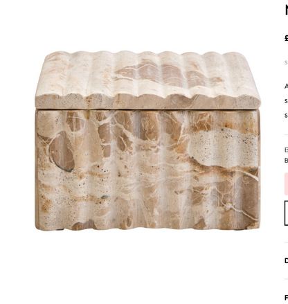 Square Chocolate Marble Box