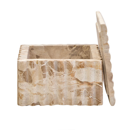 Square Chocolate Marble Box