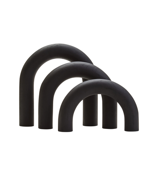 Kato Black Wood Arch Sculpture