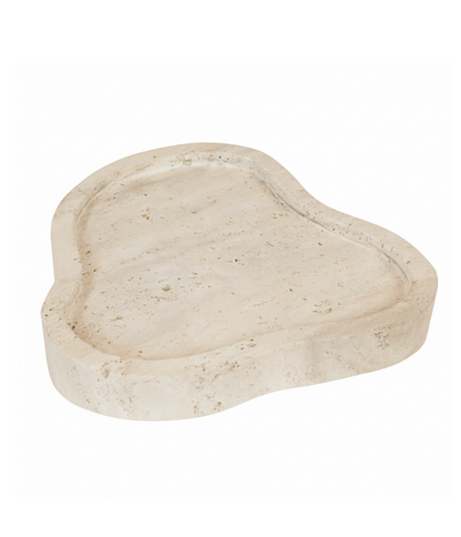 Tibor Travertine Irregular Tray