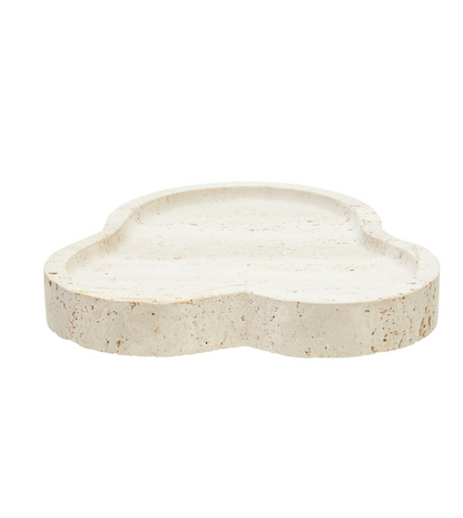 Tibor Travertine Irregular Tray