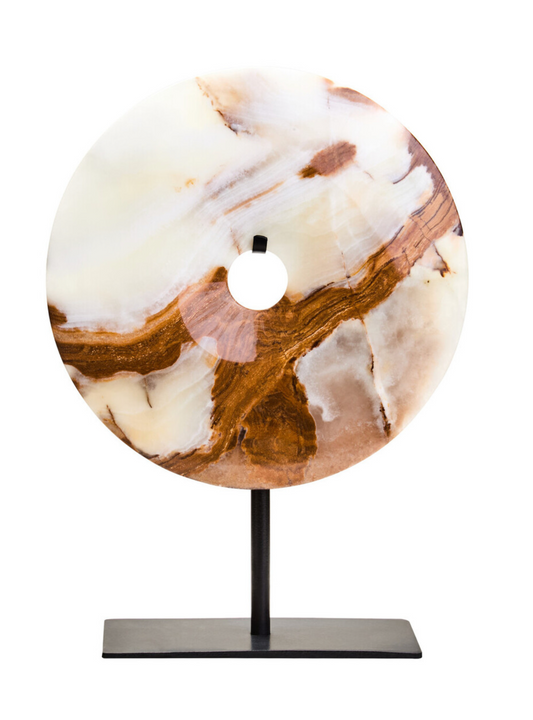 Oleena Small Round Onyx Disk