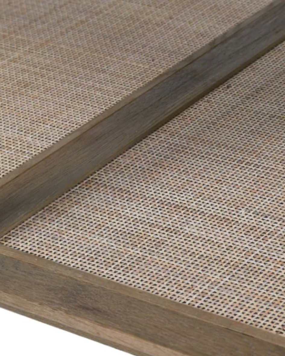 Oak and Glass Coffee Table